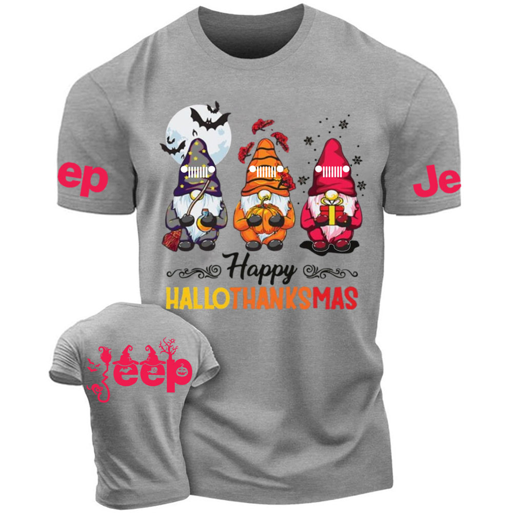 Happy Hallothanksmas Gnomes Magical Jp T-Shirt