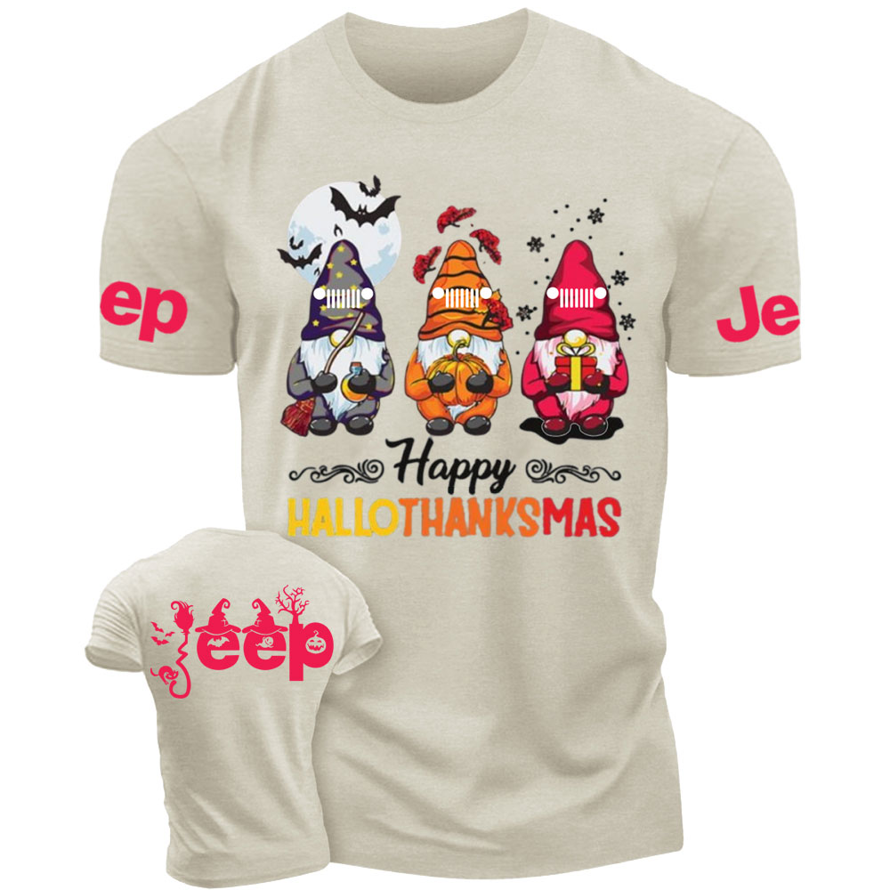 Happy Hallothanksmas Gnomes Magical Jp T-Shirt