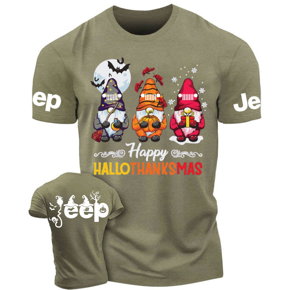 Happy Hallothanksmas Gnomes Magical Jp T-Shirt