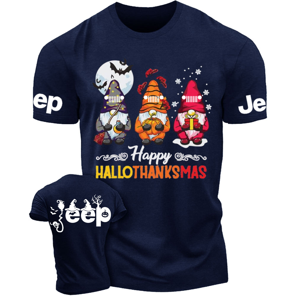 Happy Hallothanksmas Gnomes Magical Jp T-Shirt