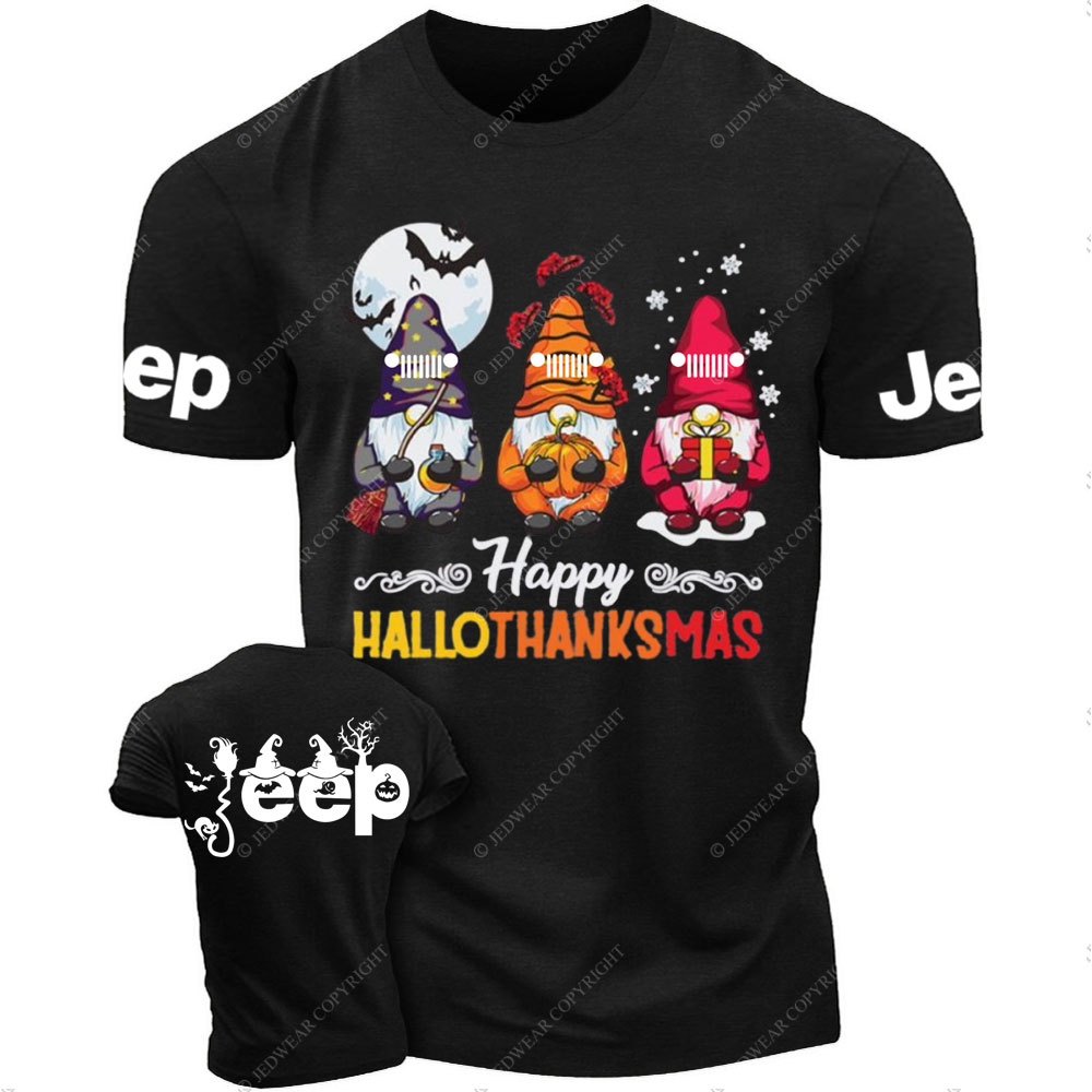 Happy Hallothanksmas Gnomes Magical Jp T-Shirt