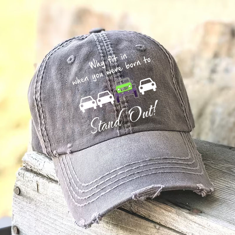 Why Fit In When You Were Born To Stand Out Jp Baseball Cap