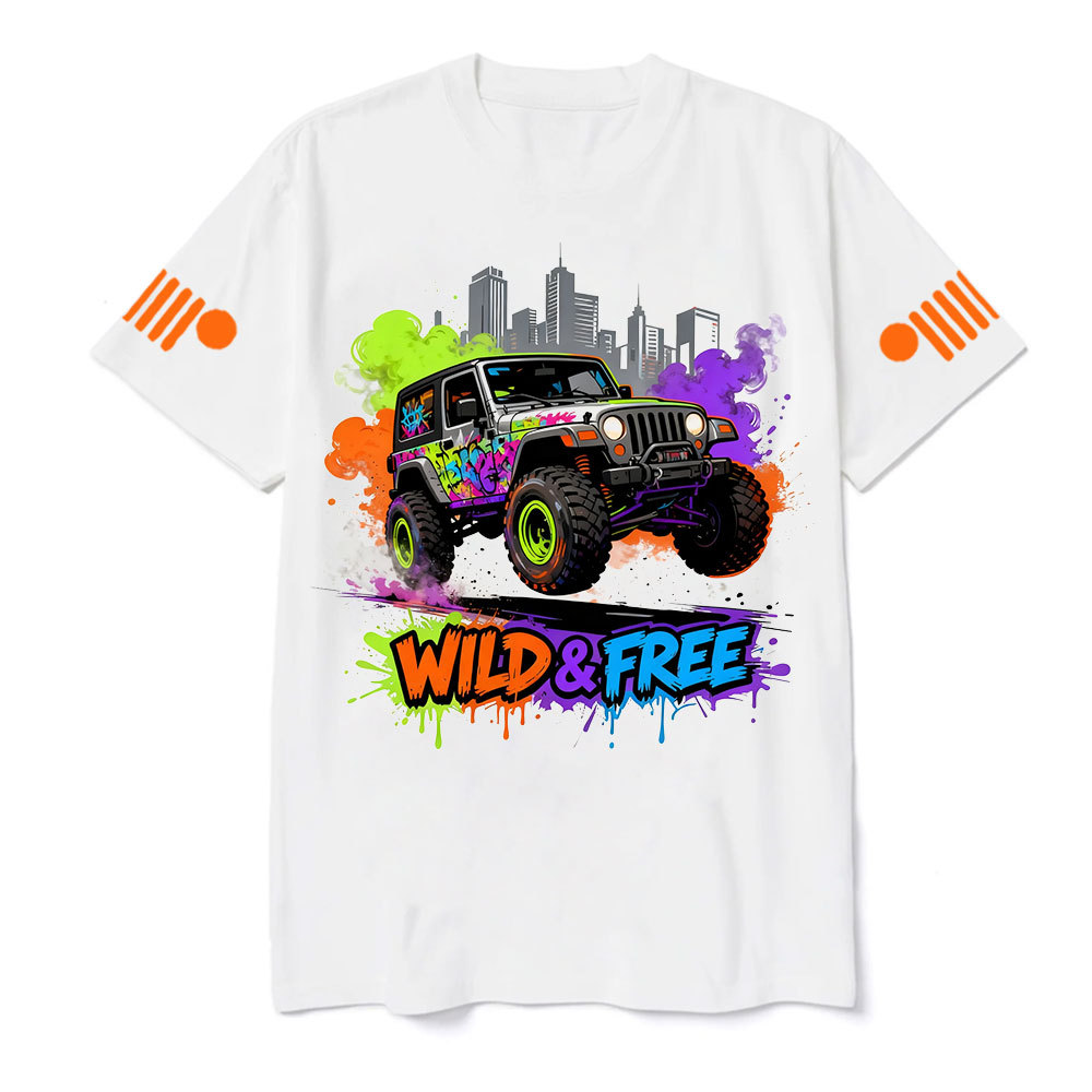 Wild and Free Modern Neon Jp T-Shirt