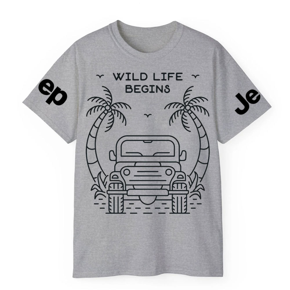Wild Life Begins Jp Lover T-Shirt