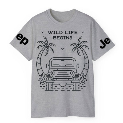 Wild Life Begins Jp Lover T-Shirt
