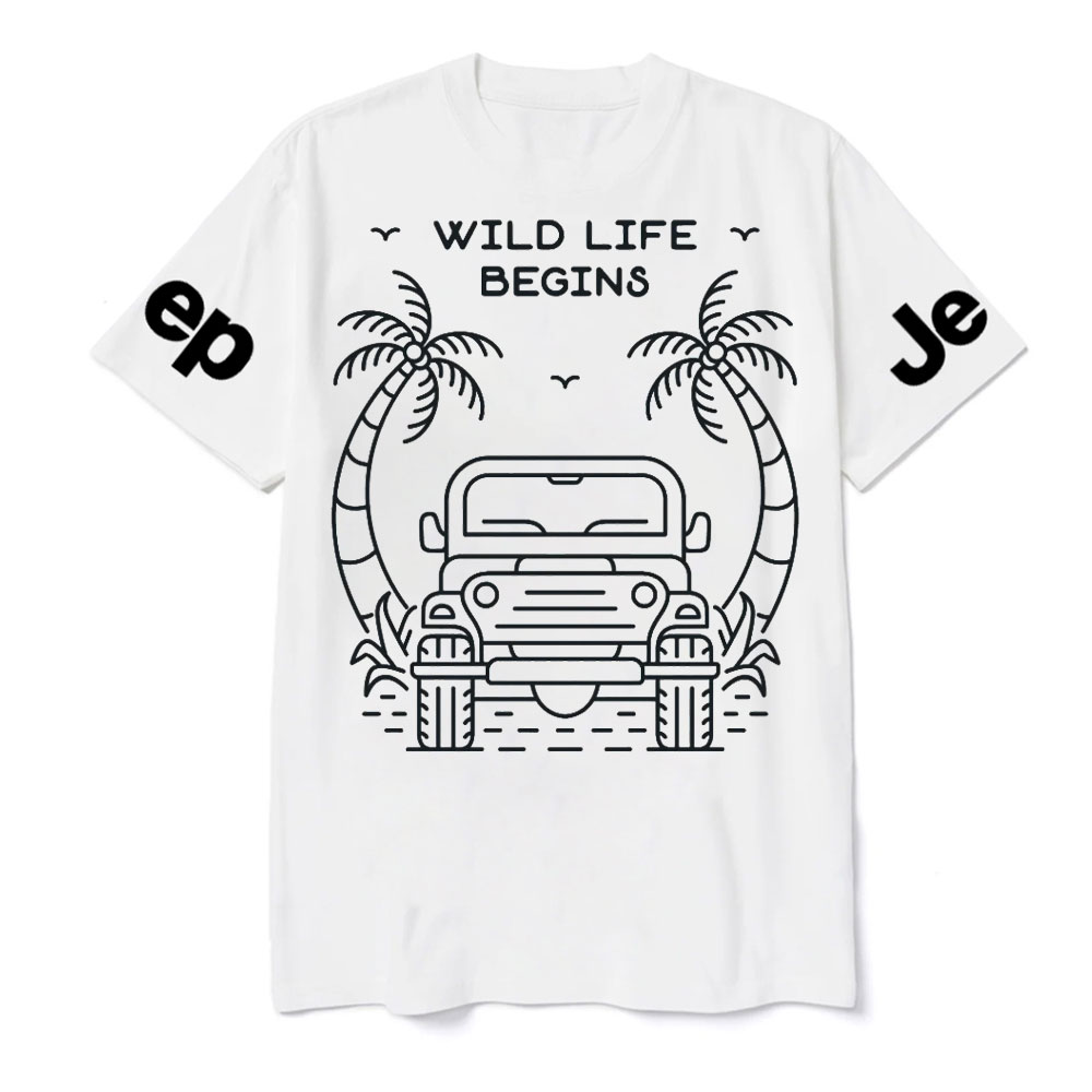 Wild Life Begins Jp Lover T-Shirt