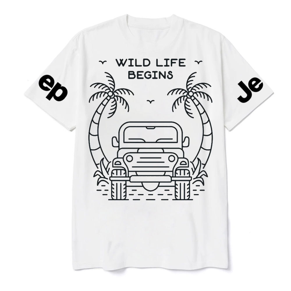 Wild Life Begins Jp Lover T-Shirt