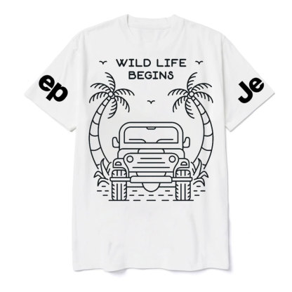 Wild Life Begins Jp Lover T-Shirt
