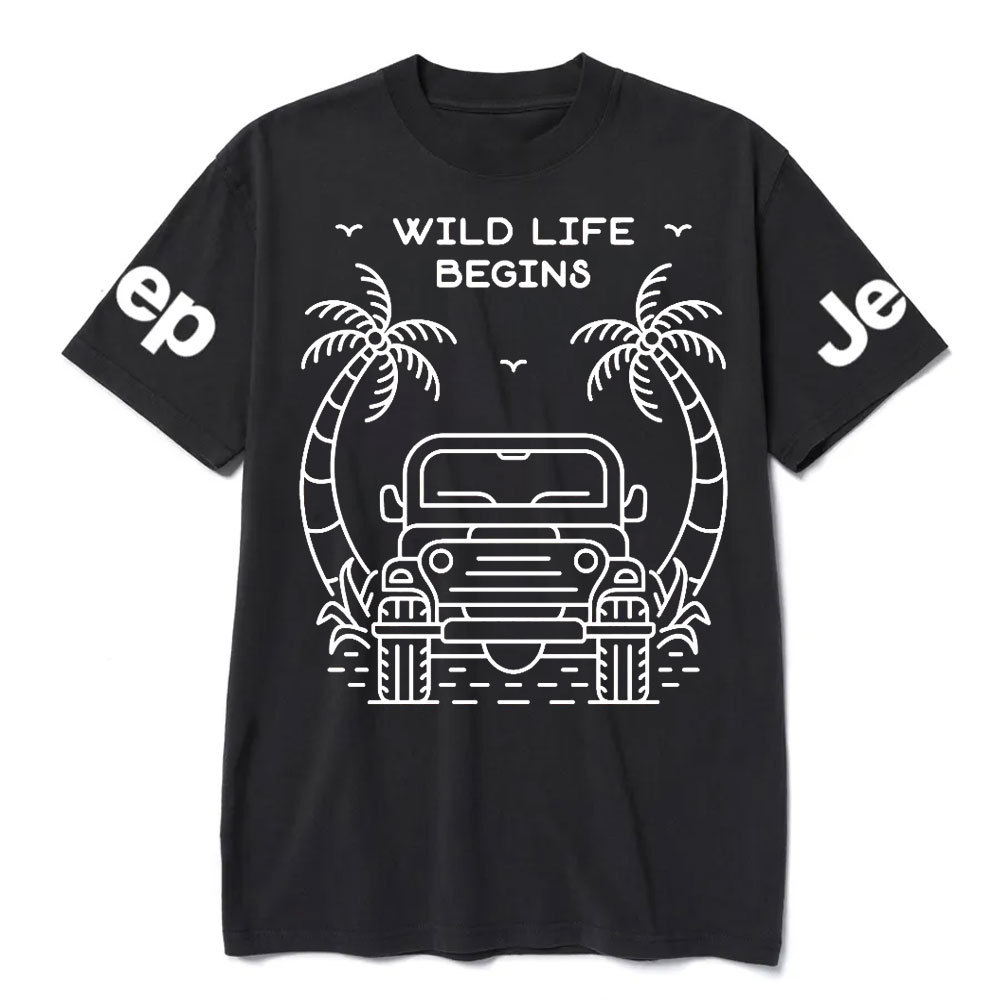 Wild Life Begins Jp Lover T-Shirt