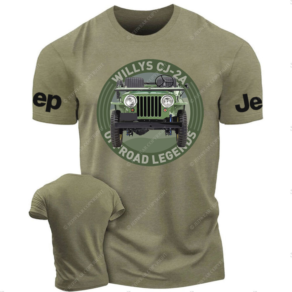 Willys CJ-2A 4x4 Offroad Legends Jp T-Shirt