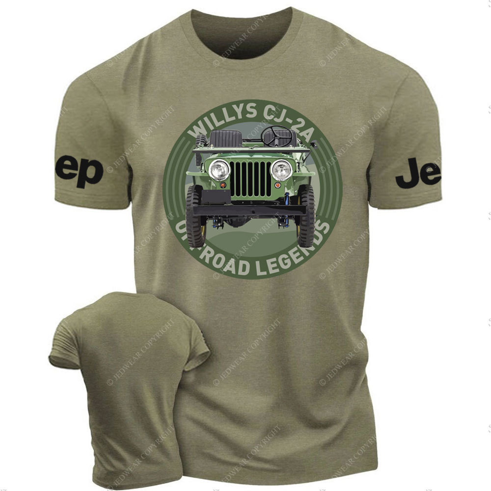 Willys CJ-2A 4x4 Offroad Legends Jp T-Shirt