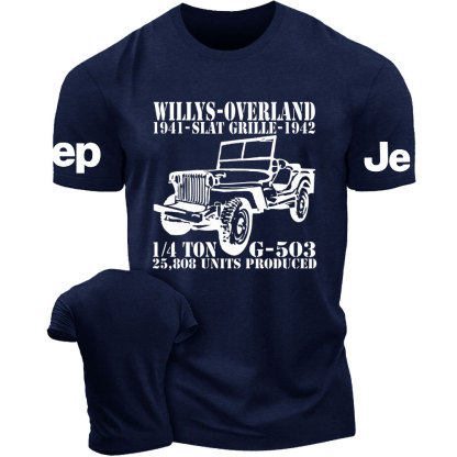 Willys Overland Slat Grille Military Vehicle G503 WW2 Jp T-Shirt