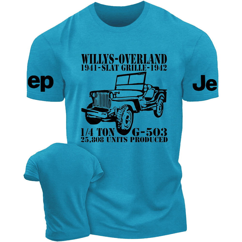 Willys Overland Slat Grille Military Vehicle G503 WW2 Jp T-Shirt