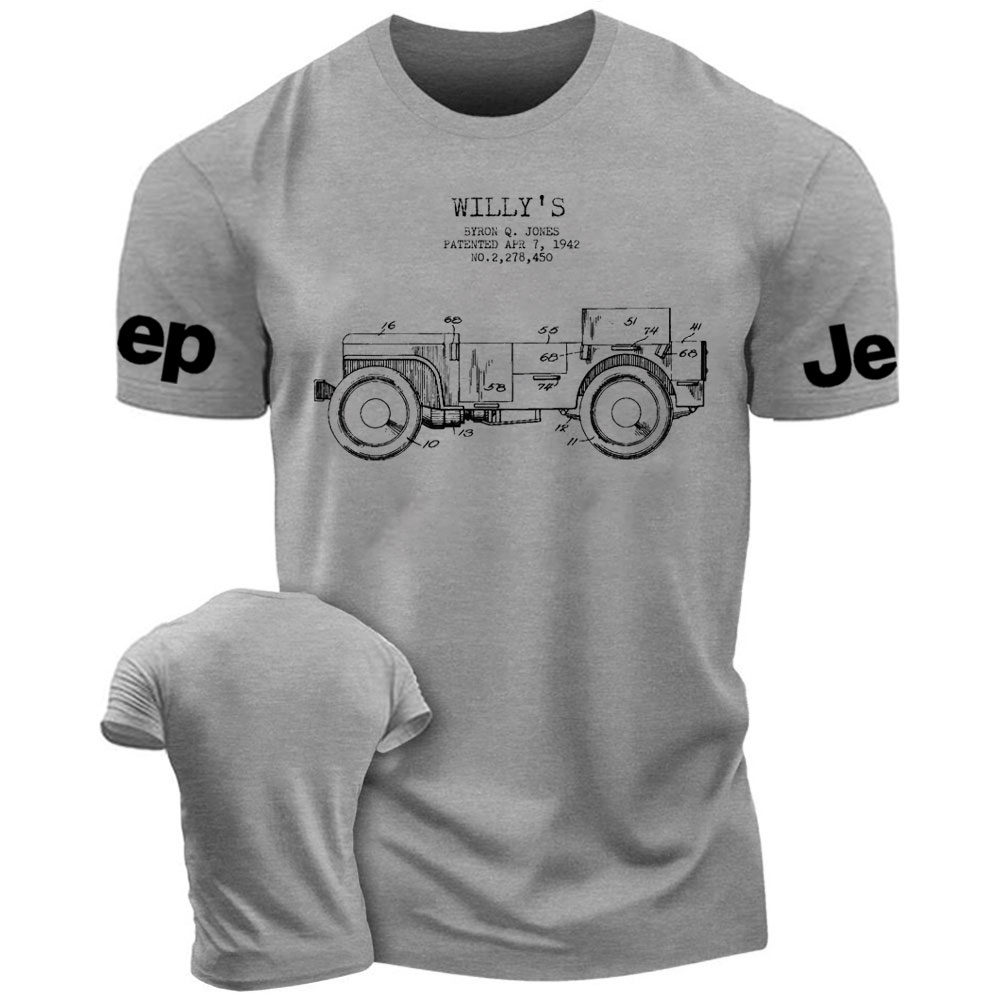 Vintage Willys Jp Patent from 1942 T-Shirt