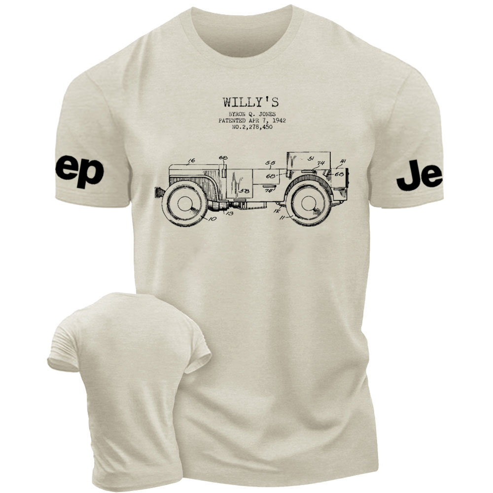 Vintage Willys Jp Patent from 1942 T-Shirt