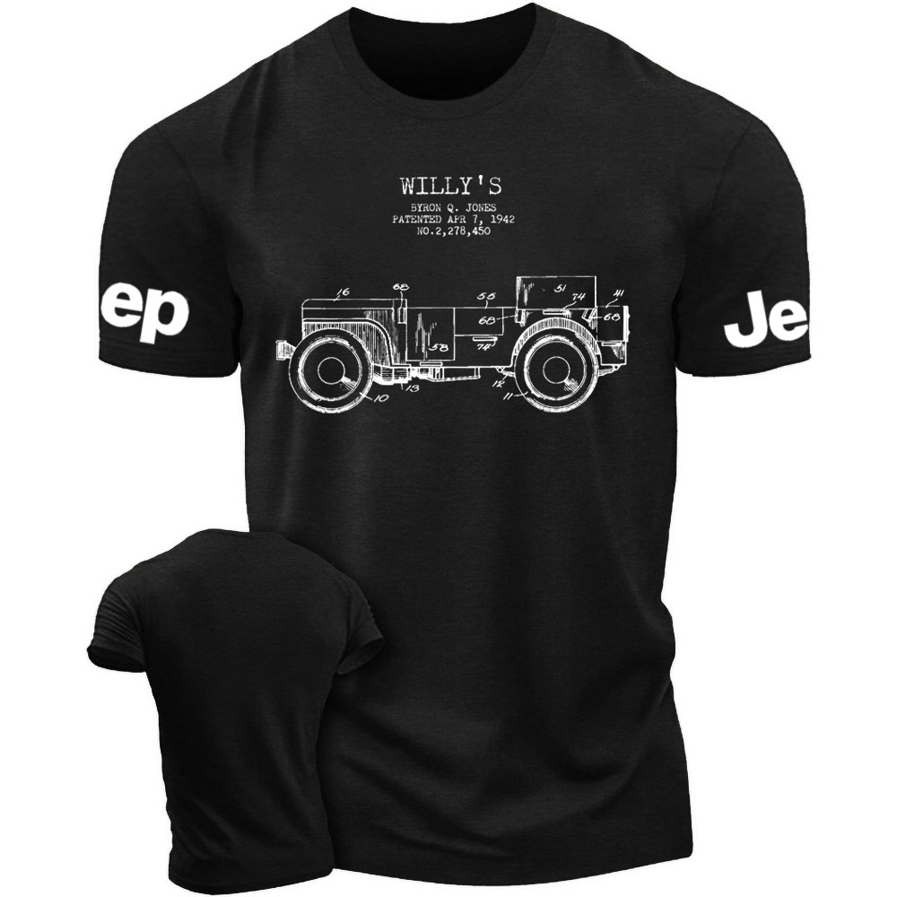 Vintage Willys Jp Patent from 1942 T-Shirt