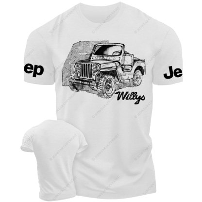 Sketch-Style Willys Jp Lover T-Shirt
