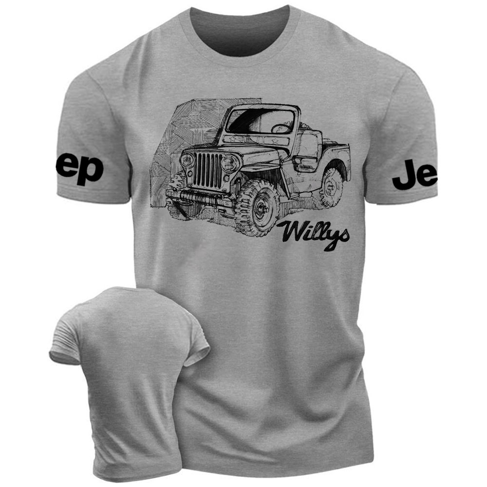 Sketch-Style Willys Jp Lover T-Shirt