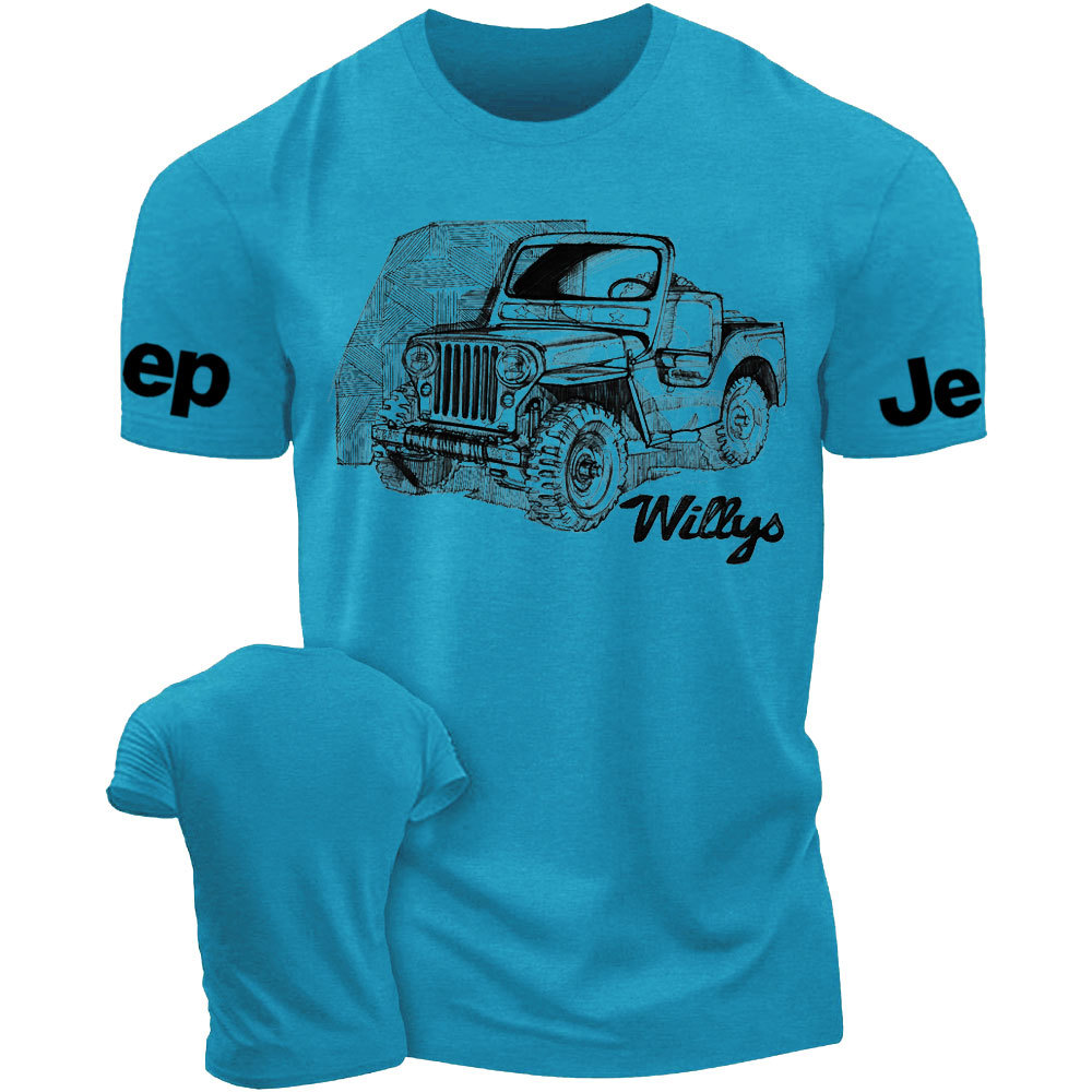 Sketch-Style Willys Jp Lover T-Shirt