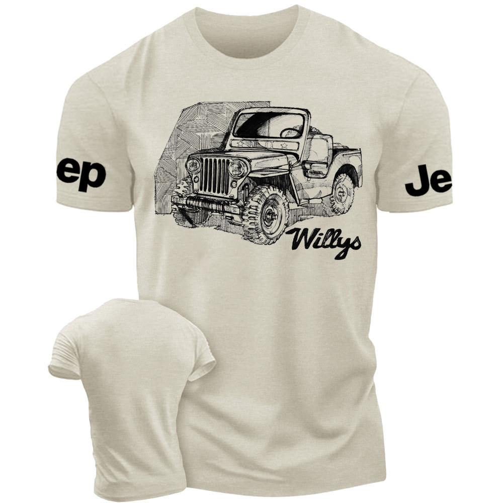 Sketch-Style Willys Jp Lover T-Shirt