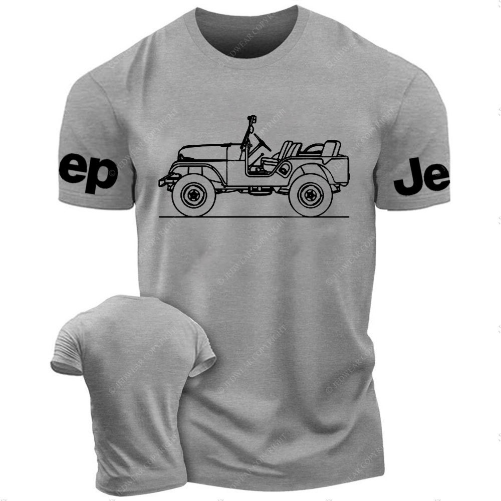 Jp Willys CJ-5 Outline Jp T-Shirt