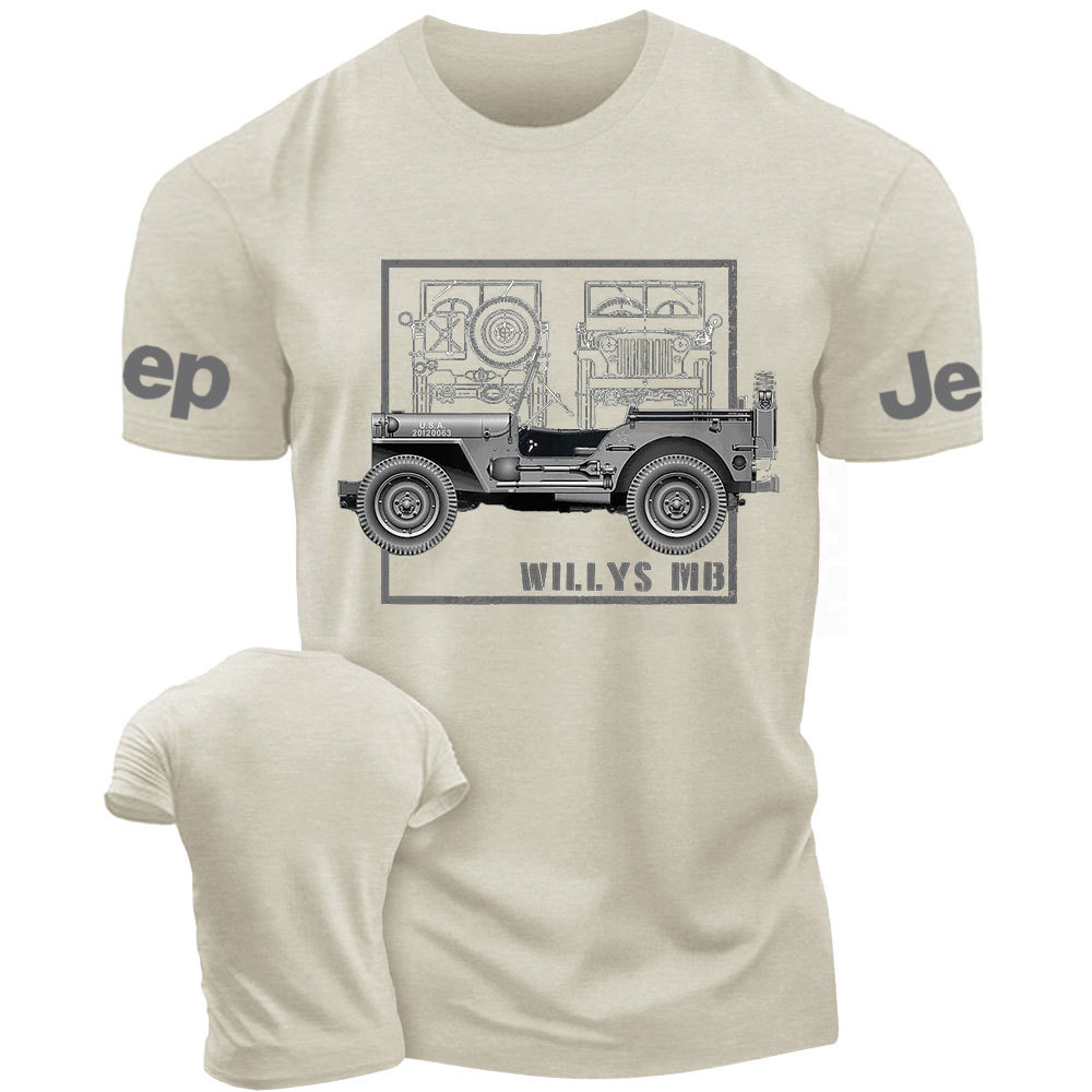 Vehicle Military WWII Willys MB Vintage Off-Road T-Shirt