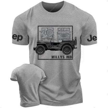 Vehicle Military WWII Willys MB Vintage Off-Road T-Shirt