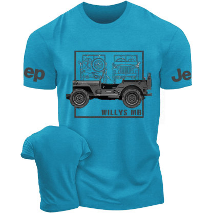 Vehicle Military WWII Willys MB Vintage Off-Road T-Shirt
