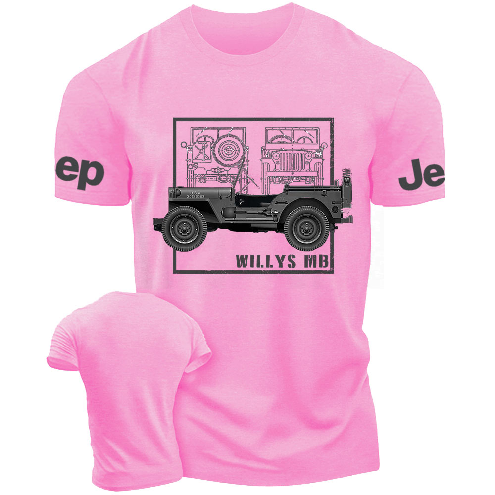 Vehicle Military WWII Willys MB Vintage Off-Road T-Shirt
