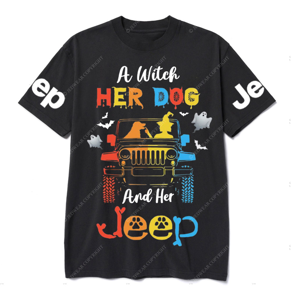 Witch Love Dog And Jp Halloween Jp Costume T-Shirt