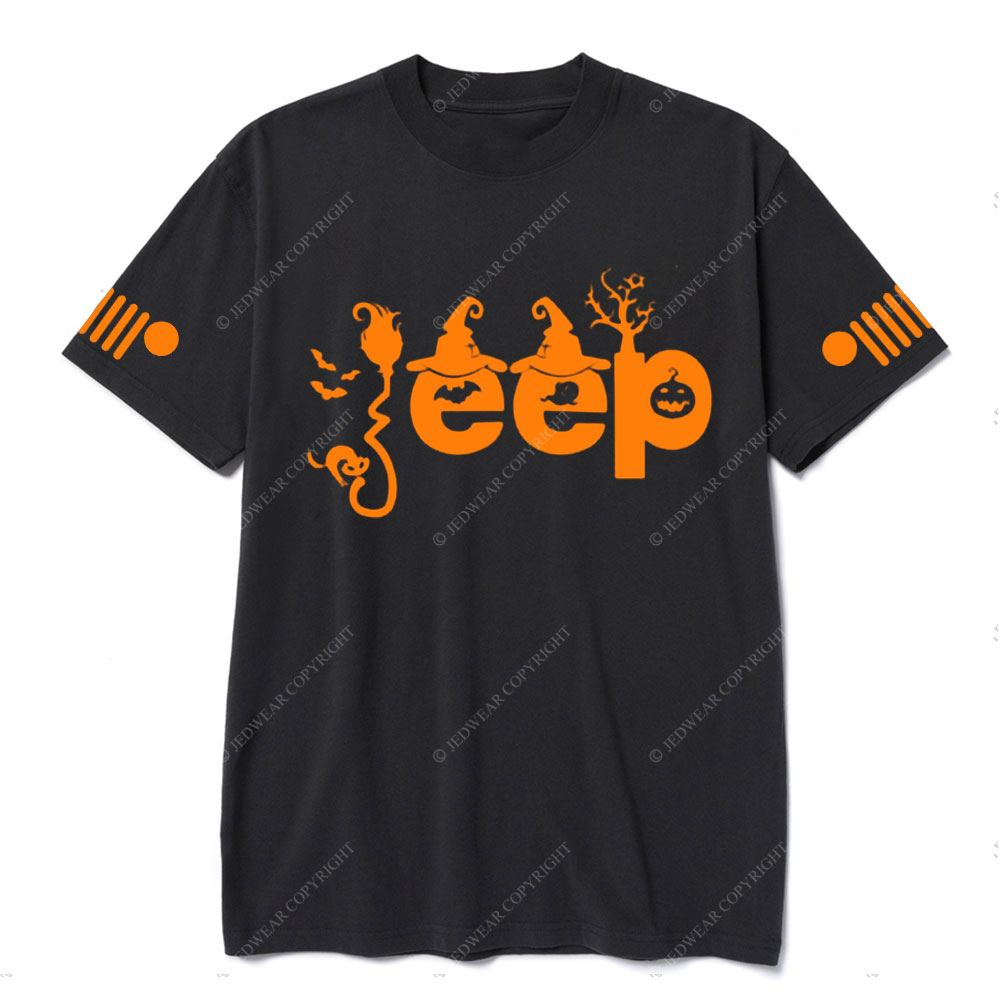 Halloween Elements Orange Jp Design T-shirt