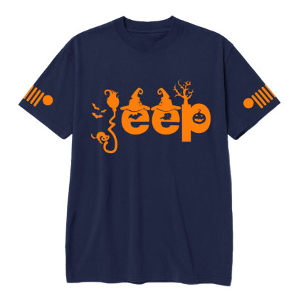 Halloween Elements Orange Jp Design T-shirt