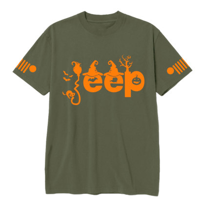 Halloween Elements Orange Jp Design T-shirt