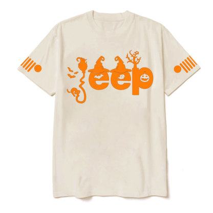 Halloween Elements Orange Jp Design T-shirt