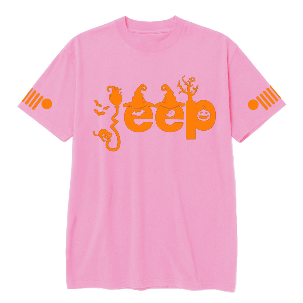 Halloween Elements Orange Jp Design T-shirt