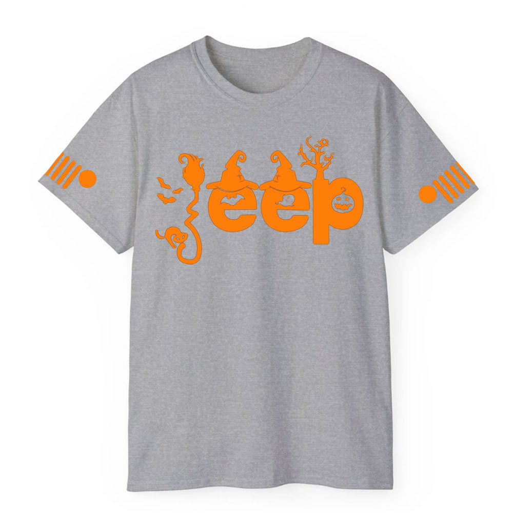 Halloween Elements Orange Jp Design T-shirt