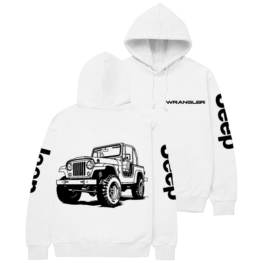 Jp Wrangler Car Lover Casual Hoodie