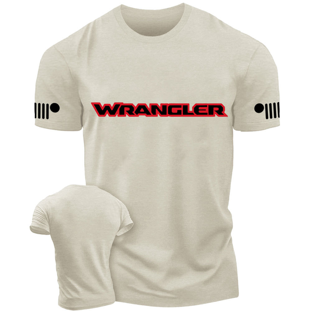 Jp Wrangler Red and Black Text Logo T-Shirt