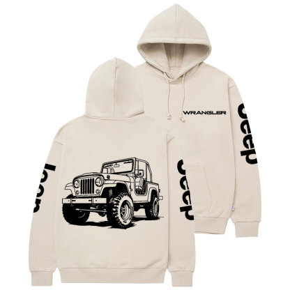 Jp Wrangler Car Lover Casual Hoodie