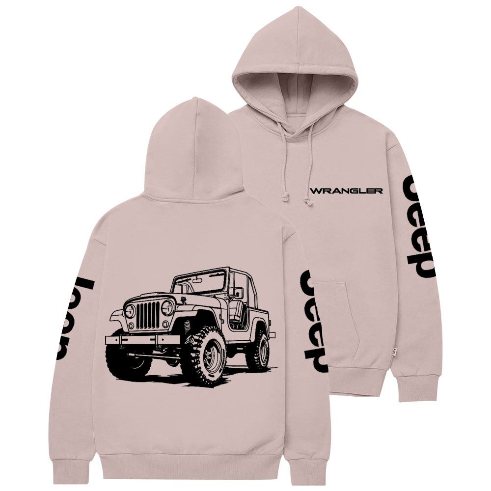 Jp Wrangler Car Lover Casual Hoodie