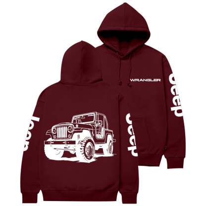Jp Wrangler Car Lover Casual Hoodie