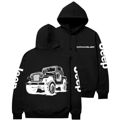 Jp Wrangler Car Lover Casual Hoodie