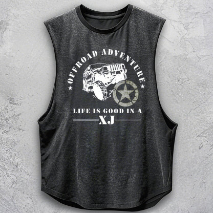 American Offroader, Life is Good in a XJ Jp Men Tank