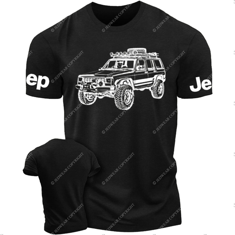 Cherokee XJ Adventure Sketch Art T-Shirt