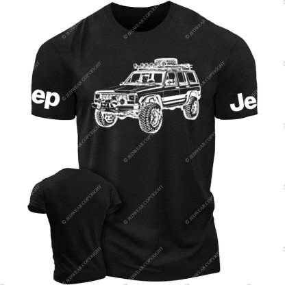 Cherokee XJ Adventure Sketch Art T-Shirt