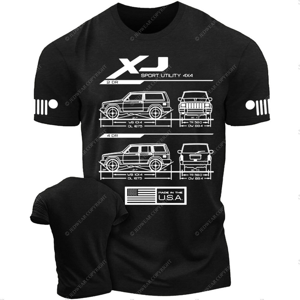 XJ LDD Cherokee Blueprint Jp T-Shirt