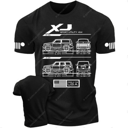 XJ LDD Cherokee Blueprint Jp T-Shirt