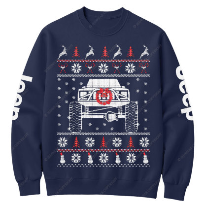 Funny One Ton XJ Christmas Jp Crew Neck Sweatshirt