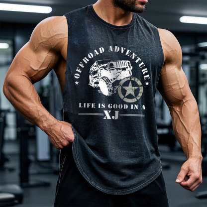 American Offroader, Life is Good in a XJ Jp Men Tank
