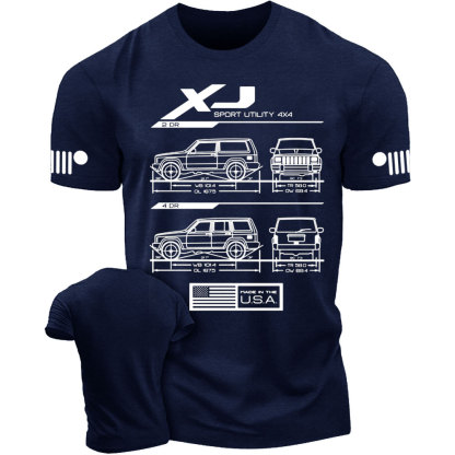 XJ LDD Cherokee Blueprint Jp T-Shirt